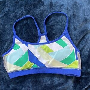 Aeriefit Blue and Green Sports Bra